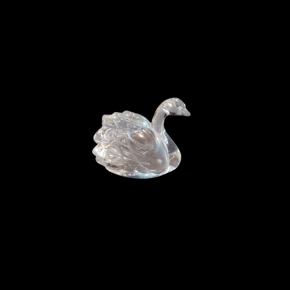 Lenox crystal swan cake topper